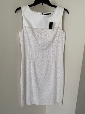 Tahari White Summer Dress